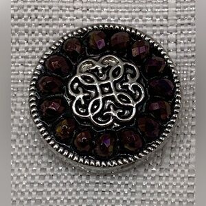 💗Dark Purple Crystal - Beautiful Ginger Snaps & Co. Snap Button